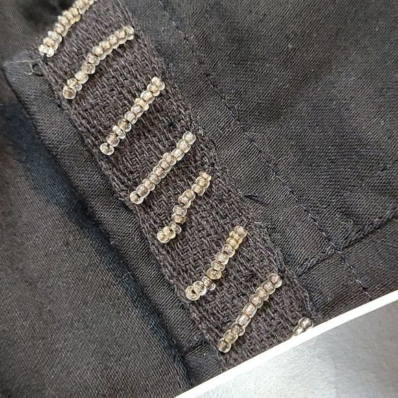 Alfani Black Beaded Blazer Jacket 6 - Picture 8 of 9